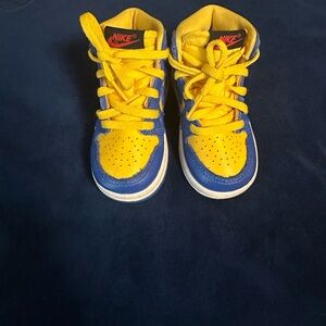 Jordan Kids Sneakers in Vibrant Yellow and Blue